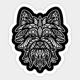 Yorkshire Dog Tribal Sticker